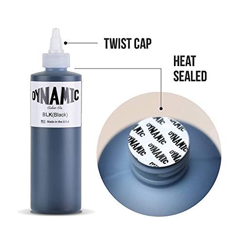 DYNAMIC - Tinta Tatuaje para el cuerpo Color Union Black 1oz
