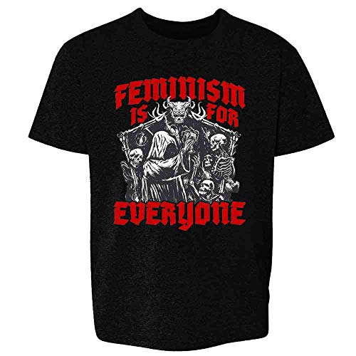 Pop Threads Feminism is for Everyone Metal Punk Emo Goth Baby Toddler Kids Girl Boy T-Shirt