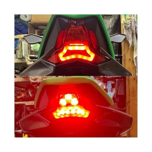 Clignotant arrière LED de moto pour remplacer un feu cassé sur Kawasaki ZX10R - 5