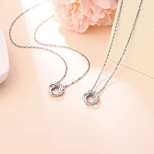 Sincere 2/3 PCS Best Friend Necklaces Forever Love Knot Infinity Matching Friendship Necklaces Jewelry Long Distance Birthday Christmas Bridesmaid Gifts for Girls Women Sisters4