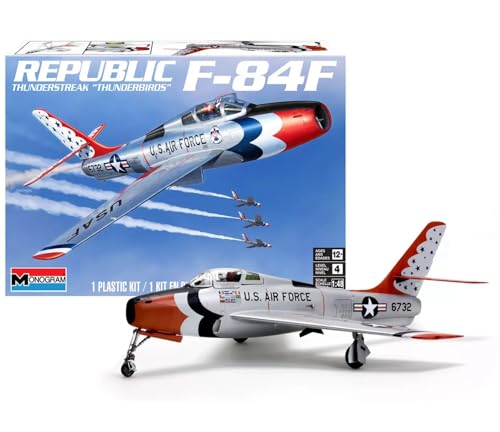 Revell 85-5996 Republic F-84F Thunderstreak Thunderbirds 1:48 Scale 75-Piece Skill Level 4 Model Airplane Building Kit
