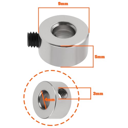Be In Your Mind 20 Stück 4 Mm Schnellspann Positionierungsringe Metall Klemmringe mit Madenschraube für Automobilrobotik Und -herstellung Silberfarben