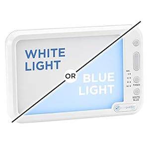 PureGuardian SPA45 Compact Travel Energy Light, 10,000 LUX, 12W LED, Improve Your Mood, Focus, Energy Levels, Customizable Blue or White Light Therapy Intensity, Adjustable Time Settings