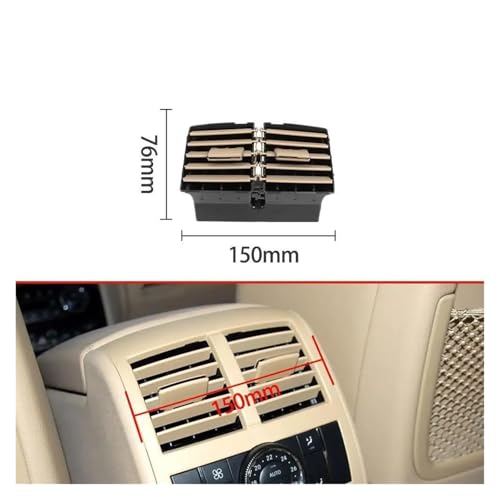 Respiraderos para Benz W164 ML GL 300 500, conjunto negro de alta resistencia y encaje exacto 3