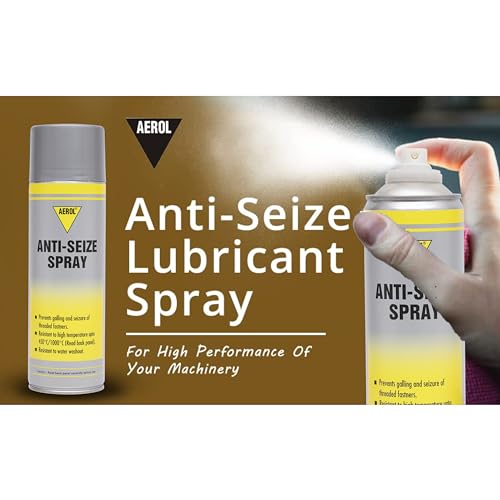 Image of Aerol Anti-Seize Copper-Based Lubricant Spray 300g | Black | Metal Protection for Bolts, Nuts, Flanges & High-Temperature Industrial Applications | Serviceable Temperature -30C to 500C