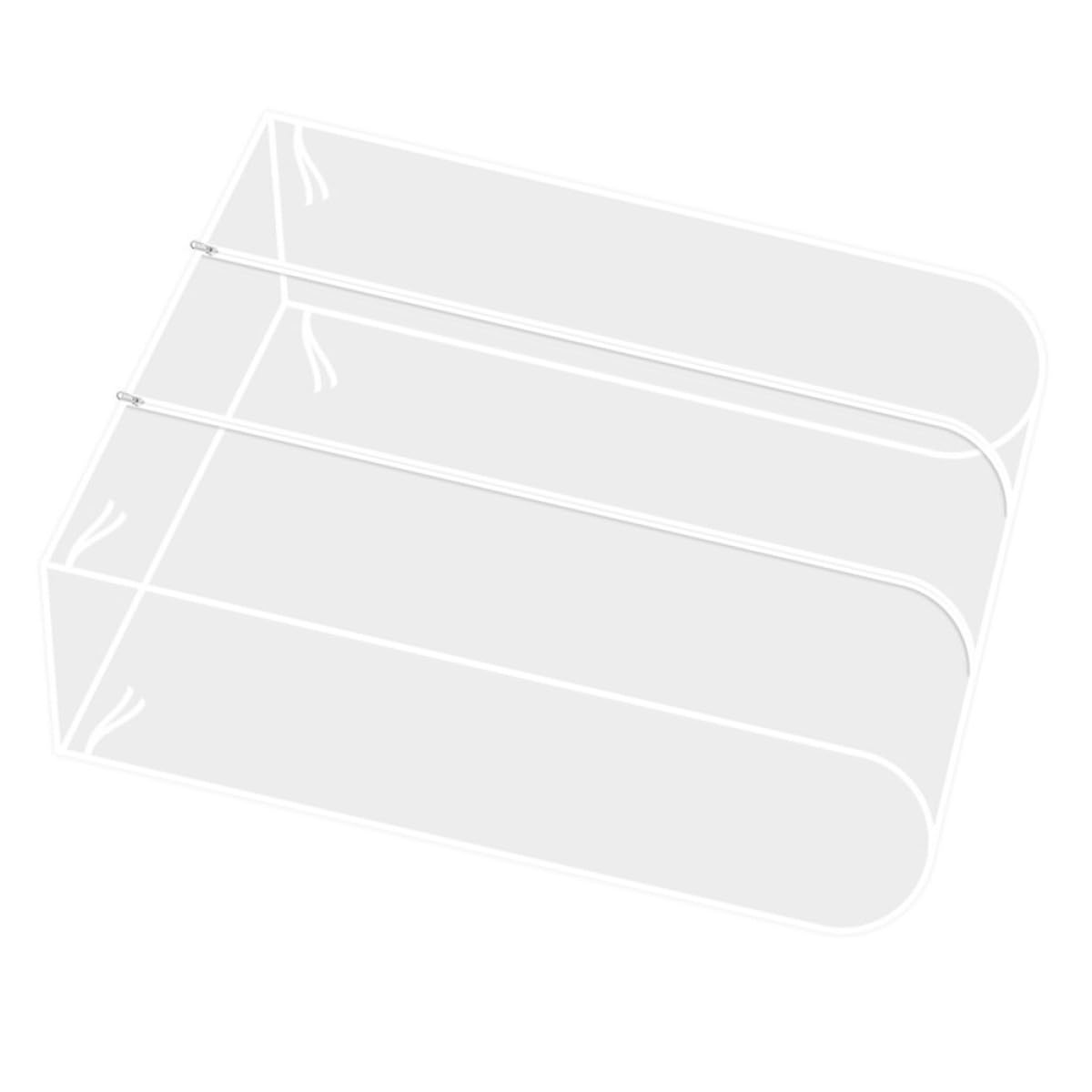 Lurrose Copriabiti Antipolvere per Stand Appendiabiti Trasparente in Plastica, Leggero e Moderno, Protezione per Abbigliamento e Organizzazione Domestica su Rastrelliera Mobile
