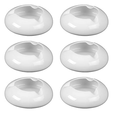 Holst Porzellan Aschenbecher Vorteilspack 6er Set Windaschenbecher 13 cm Cover