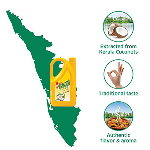 Image of KLF Coconad Coconut Oil Jar, 1 L (Pack of 3)