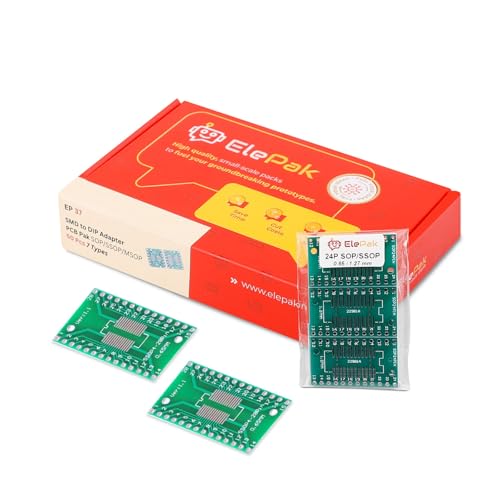 Image of SMD to DIP Adapter PCB Board, 50 Pcs, Green, Double Sided | Prototype Printed Circuit Board, For DIY Soldering, Electronic Project, Educational & Training Purposes
