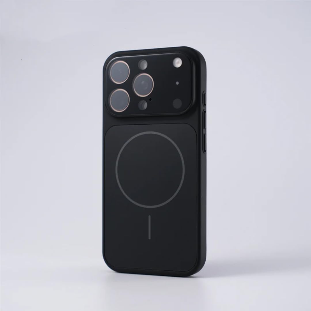 Coque iPhone 14 finition mate premium noire avec protection objectif magnétique - 8