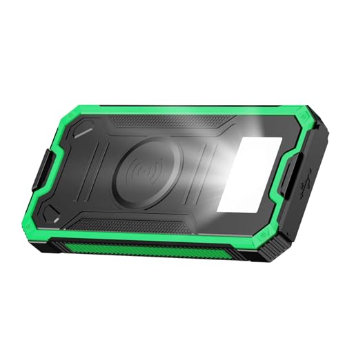 Cargador Solar 10000mAh para Teléfono con Linterna LED de Alta Capacidad