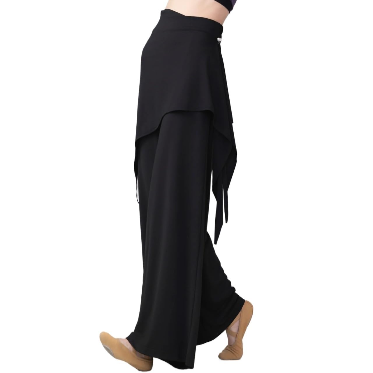 Genérico Pantalones de Danza Moderna for Mujer, Pantalones Acampanados, Falda, Ropa de práctica Latina