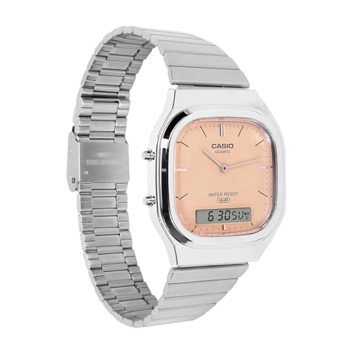 Image of Casio Vintage AQ-240E-4ADF Analog-Digital Orange Watch Unisex (D430)