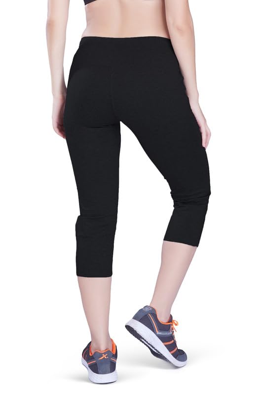 Image of Slim FIT Stretchable Capri with Side Pockets for Women