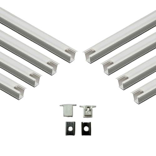 Abaj EG-PL-CON-S-07X09MM LED Profile Channels, Pack of 8 - Image 2