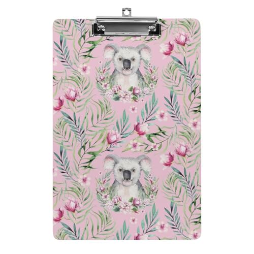 Planchette à pince porte-bloc format A4 Koala pour le bureau