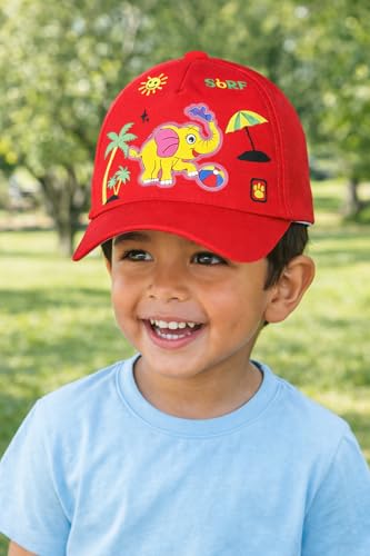 Image of PASSION PETALS Summer Dino Rockstar Baseball Cap for Kids Boys and Girls 2-4Years
