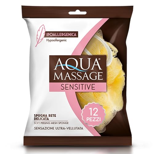 Esponjas de malla hipoalergénicas para peeling corporal y masaje esponja suave