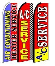 Air Conditioning Service King Size Swooper Flag Sign Pk of 3