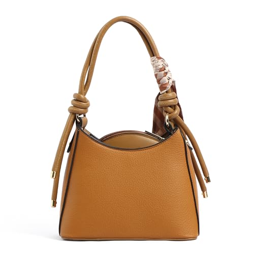 Image of EXOTIC Elara Knot Hobo Shoulder Bag for Women | Textured PU Leather | Detachable Sling Strap | Stylish Everyday Purse