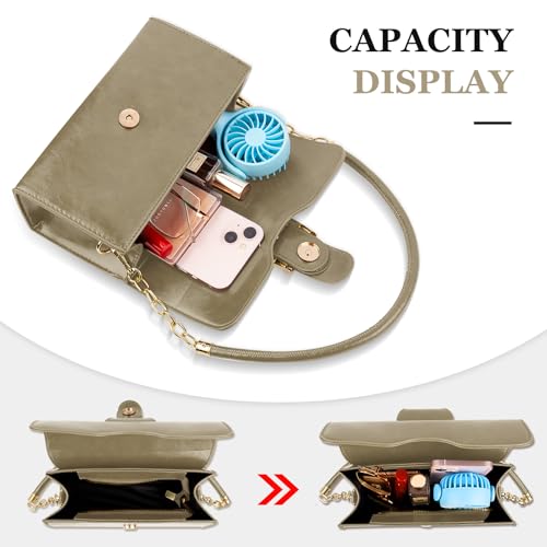 Image of Shoulder Bag for Women, Vegan Leather Classic Crossbody Purses Handbags, Trendy Hobo Bag Tote Purses for Women