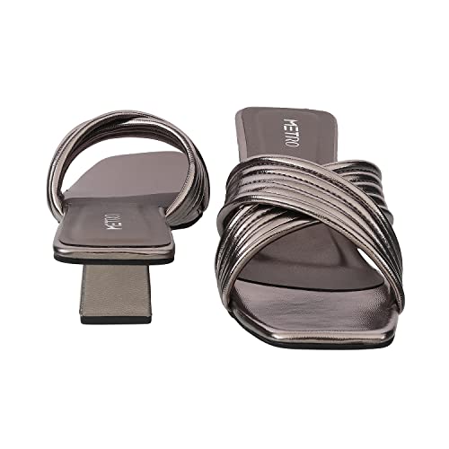 Image of Metro Women's Mule Fashion Block-heel Sandal
