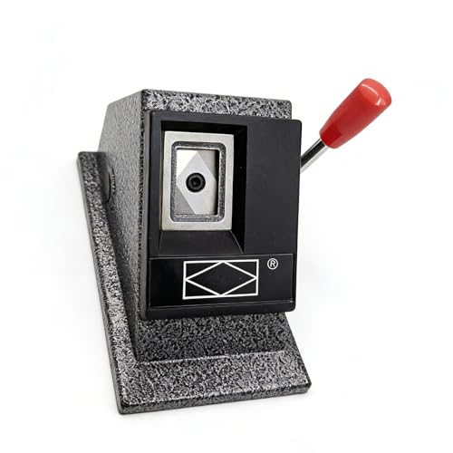 Cortador de fotos sin bordes torcidos usando este troquelador manual de pasaportes 50x50 mm