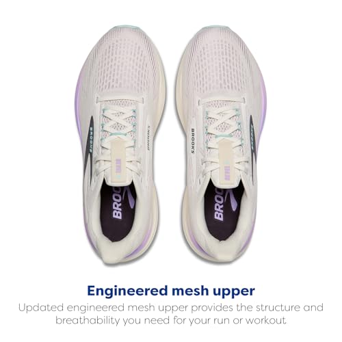 Brooks Women’s Revel 8 Neutral Running & Walking Shoe - Coconut/Purple Rose/Clearwater - 10.5 Medium