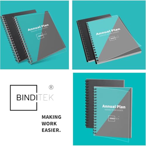 Image of Binditek Binding Covers Set, 8.5x11 Inches, 8Mil PVC & 12Mil Poly, 1000Pack