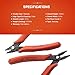 Crescent Shear Cutter Mini Pliers Set - Electrician Tool for up to 20-Gauge AWG Soft Wires (0.8 mm) - Premium Hand Tool - 2-Piece Set - S2KS5NN