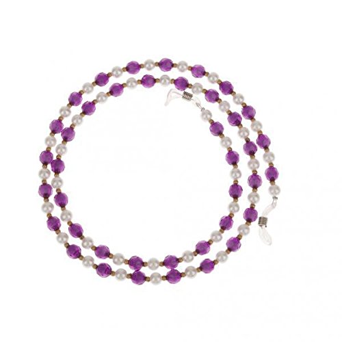 VELURA Reading Eyeglasses Sunglasses Spectacles Beads Chain Holder Lanyard Purple|1 x |Other Vision Care| Vision Care-image-28