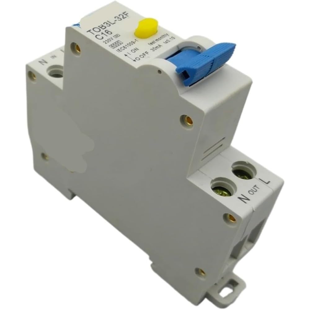Interruttore Automatico Differenziale TOB3L-32F 18MM 16A 1P+N 6KA Con Protezione Da Sovracorrente E Perdite Componenti elettrici