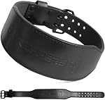 Gymreapers Ceinture de levage de poids - 7MM Lourds Pro Ceinture en cuir avec boucle réglable - Stabiliser le support du bas du dos 4 Inches Wide For Weightlifting, Bodybuilding, Cross Training