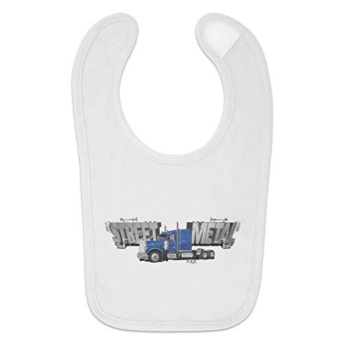 GRAPHICS & MORE Street Metal Semi Tractor Trailer Truck Cab Baby Bib2