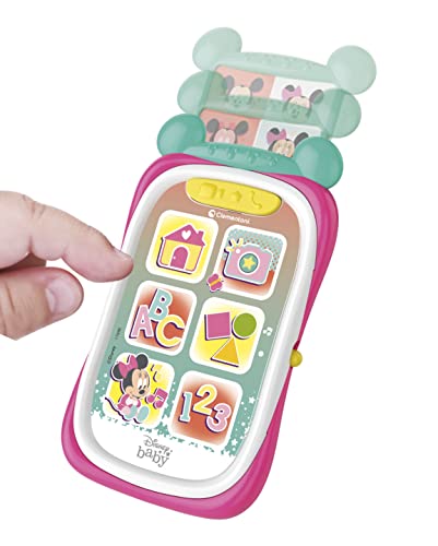 Clementoni Disney Baby Minnie Téléphone Enfants Primo Smartphone Jeu Électronique Education Version Italien 17696 - vue 6