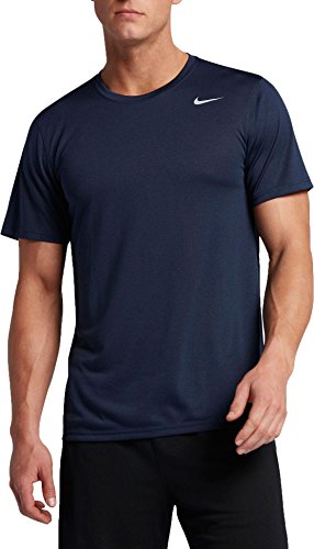 NIKE Men's Legend 2.0 Short Sleeve Tee Soft and Lightweight Crewneck T-shirt(Obisidian/Black / Medium)