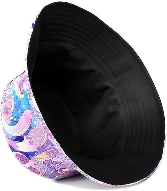 Image of American Flag Stars Bucket Hat Summer Travel Beach Sun Hats Outdoor Cap for Women Man