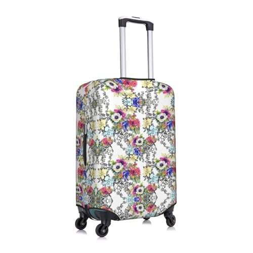 Vivid Colorful Garden Print Luggage Suitcase Cover Protector Luggage Washable Covers With Concealed Zipper3