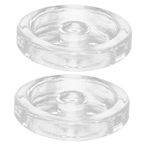 GLEAVI 2Piezas Peso de Fermentación de Vidrio para Tarros de Boca Ancha y Accesorios Multifuncionales para Fermentación y Encurtido