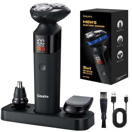 Electric Razor for Men,3 in 1 Men's Rotary Shavers with