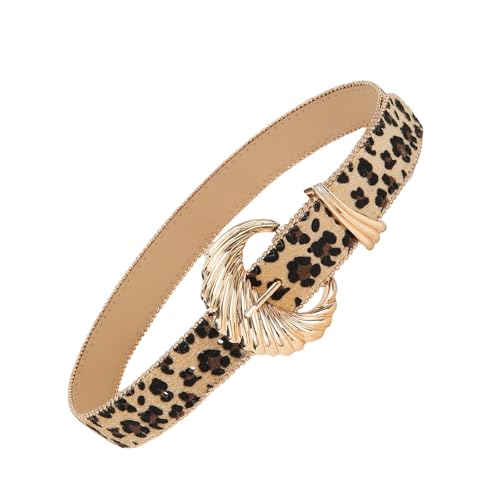 Unisex Belt for Women Men 2000s Leopards Belt for Jeans Shorts Eye Catching Waiststrap Pants Belts Fashion Waist Ornament