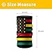 pmbvcgsy Fashion Neck Gaiter for Men Women,African American Flag Pattern Face Cover Mask Head Wrap Balaclava Multifunctional Scarf Bandana Headband for Gift
