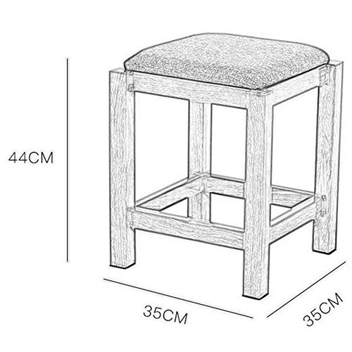 Tabouret ottoman carré robuste en métal avec assise confortable de salon - 2