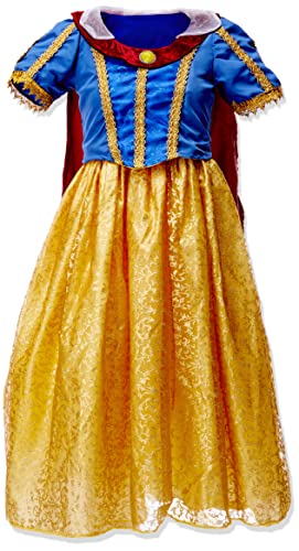 Princesa da Floresta Luxo, Masquerade Fantasias, Amarelo e Azul M