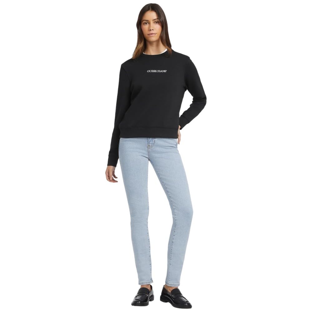 FELPA Donna GUESS JEANS W4YQ10 KC811 JBLK