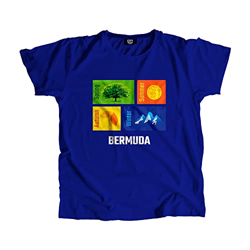 T-shirt Bermuda Seasons bleu roi - T-shirt mode unisexe