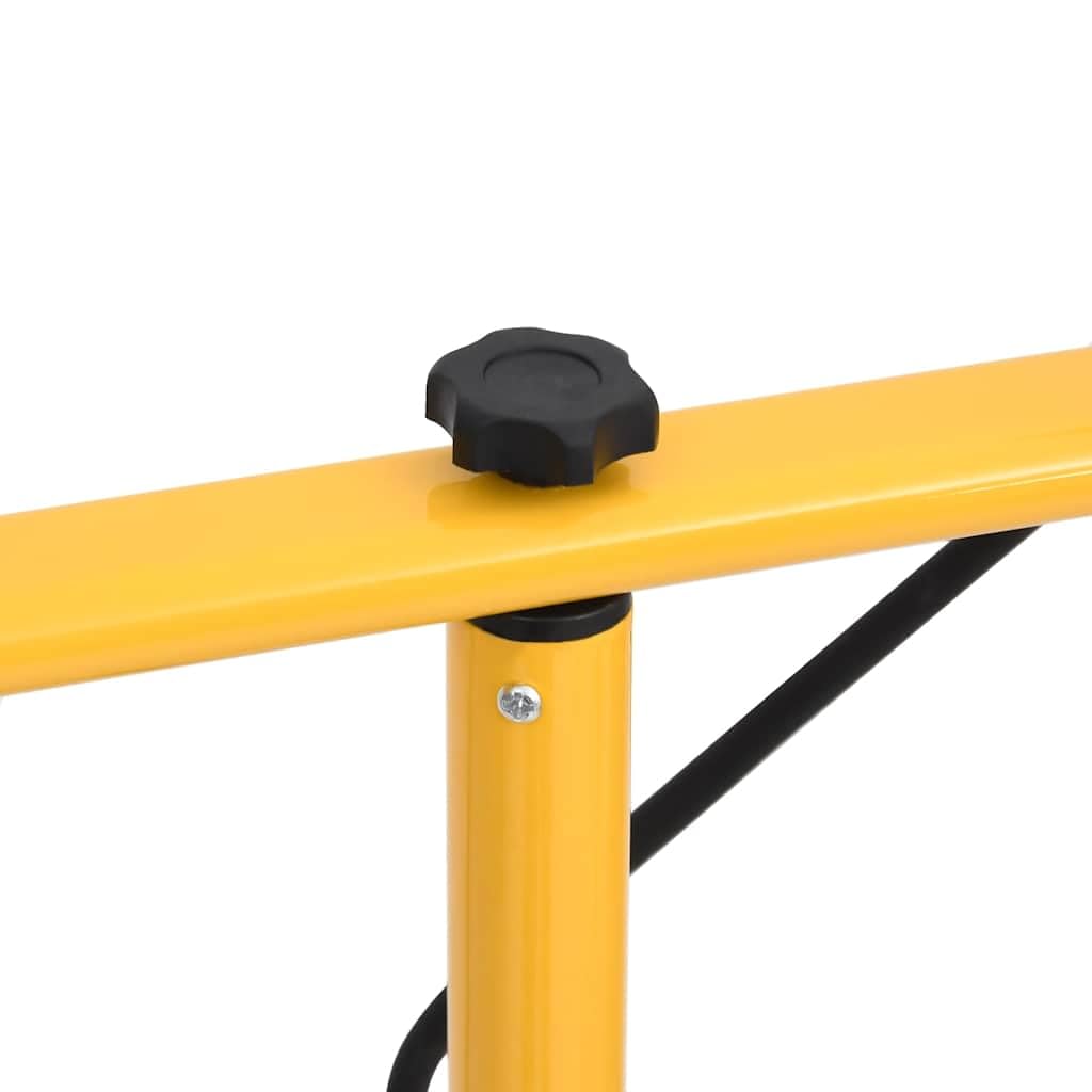 LED Arbeitsstrahler 2x100 W mit Stativ, 14000 lm 3000 K, höhenverstellbar, Baustrahler für Werkstatt und Baustelle, Schwarz