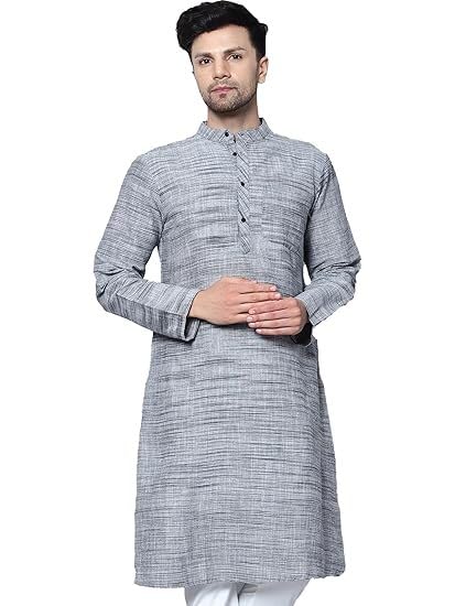 boldwink Premium Pure Cotton Kurta for Men | Breathable Handspun Ethnic Wear-picture-37