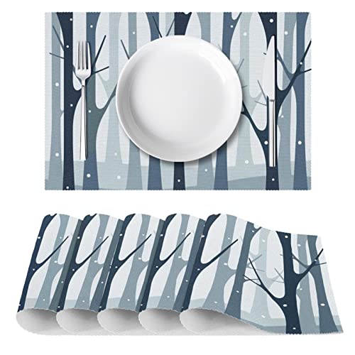 Set de table flocon de neige pour protéger les tables des plats chauds et rayures - 3