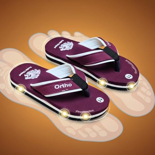 Image of Ortho Comfort Flip Flops, Multi Colour Combination, Comfortable Stylish Casual Boys Slipper | 2-10 Years. (Refer size chart in images)